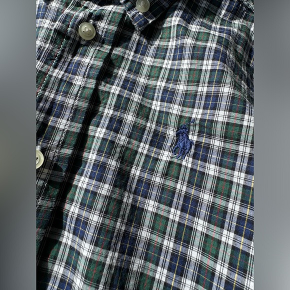 Polo Ralph Lauren Plaid Cotton Poplin Boxy Shirt Size 3T - Picture 3 of 4